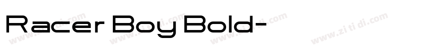 Racer Boy Bold字体转换
